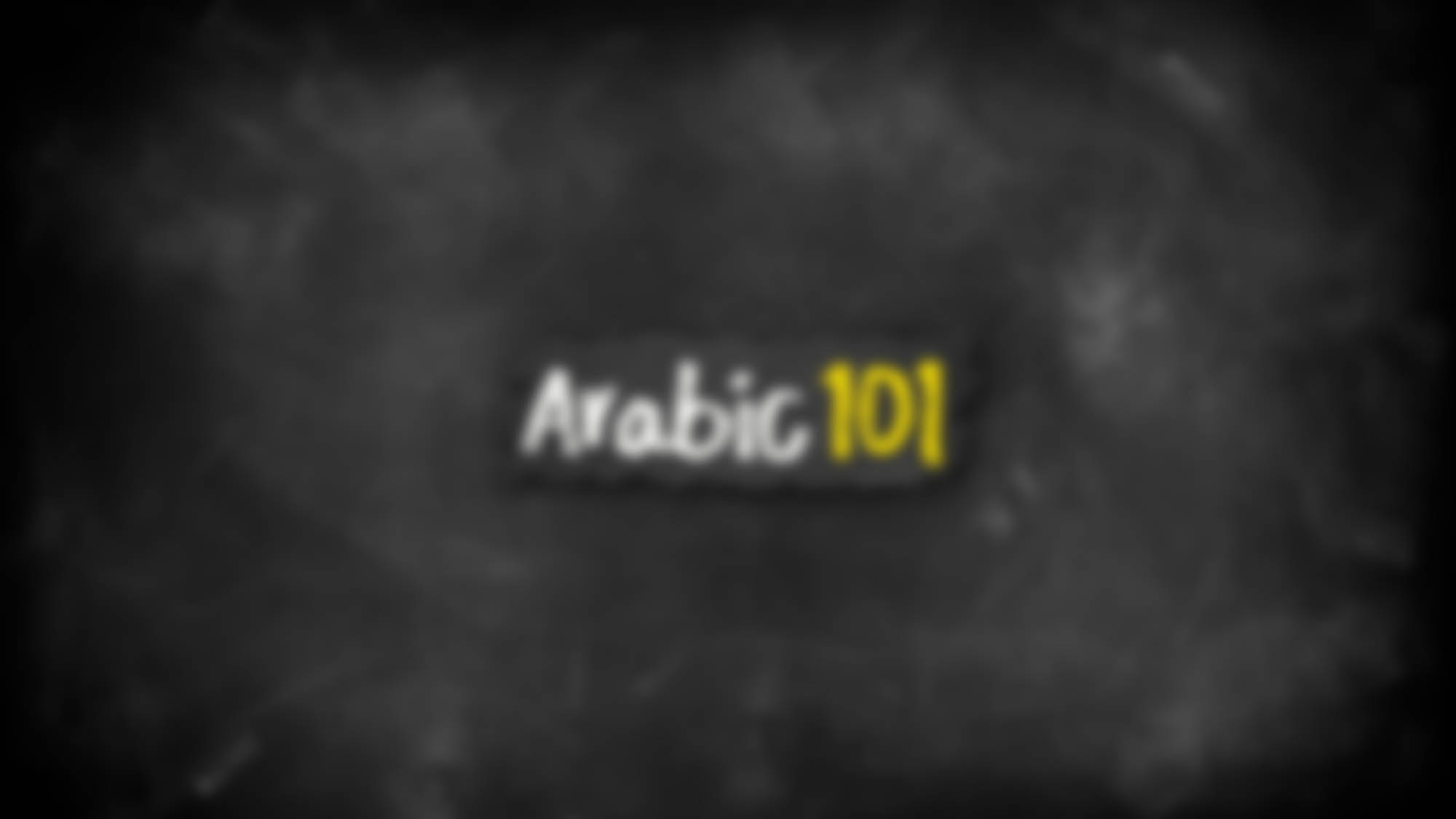 Arabic101 Intro
